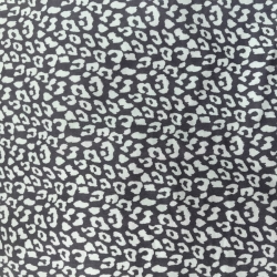 灰色豹纹150g法兰绒印花纺织面料
